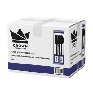Black MW Cutlery Kit Carton