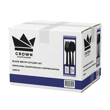 Black MW Cutlery Kit Carton